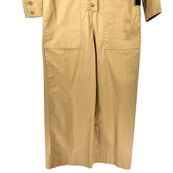 Abercrombie & Fitch x N. Benefield Wide-Leg Coverall Jumpsuit Sz XS Tan *Read* - Picture 6 of 12